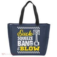 Suck Squeeze Bang Blow Car Lovers Tote Bag thumb 0