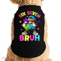 Six Seven Bruh 67 Autism Puzzle 6-7 Meme Doggie Tank thumb 0