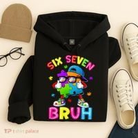 Six Seven Bruh 67 Autism Puzzle 6-7 Meme Hoodie thumb 4