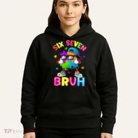 Six Seven Bruh 67 Autism Puzzle 6-7 Meme Hoodie thumb 5