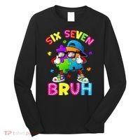 Six Seven Bruh 67 Autism Puzzle 6-7 Meme Long Sleeve Shirt thumb 0