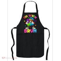 Six Seven Bruh 67 Autism Puzzle 6-7 Meme Apron thumb 0
