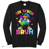 Six Seven Bruh 67 Autism Puzzle 6-7 Meme Sweatshirt thumb 0