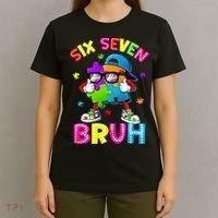 Six Seven Bruh 67 Autism Puzzle 6-7 Meme T-Shirt thumb 4