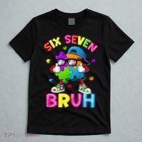Six Seven Bruh 67 Autism Puzzle 6-7 Meme T-Shirt thumb 5