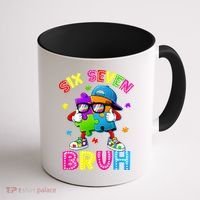 Six Seven Bruh 67 Autism Puzzle 6-7 Meme Coffee Mug thumb 1