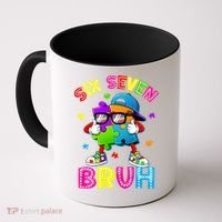 Six Seven Bruh 67 Autism Puzzle 6-7 Meme Coffee Mug thumb 0