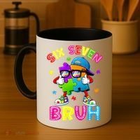 Six Seven Bruh 67 Autism Puzzle 6-7 Meme Coffee Mug thumb 4