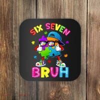 Six Seven Bruh 67 Autism Puzzle 6-7 Meme Coaster thumb 0