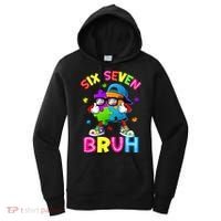 Six Seven Bruh 67 Autism Puzzle 6-7 Meme Women's Hoodie thumb 0