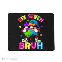 Six Seven Bruh 67 Autism Puzzle 6-7 Meme Mousepad thumb 0
