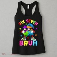 Six Seven Bruh 67 Autism Puzzle 6-7 Meme Women's Tank Top thumb 3
