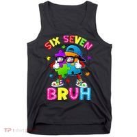 Six Seven Bruh 67 Autism Puzzle 6-7 Meme Tank Top thumb 0