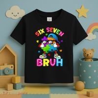 Six Seven Bruh 67 Autism Puzzle 6-7 Meme Toddler T-Shirt thumb 3
