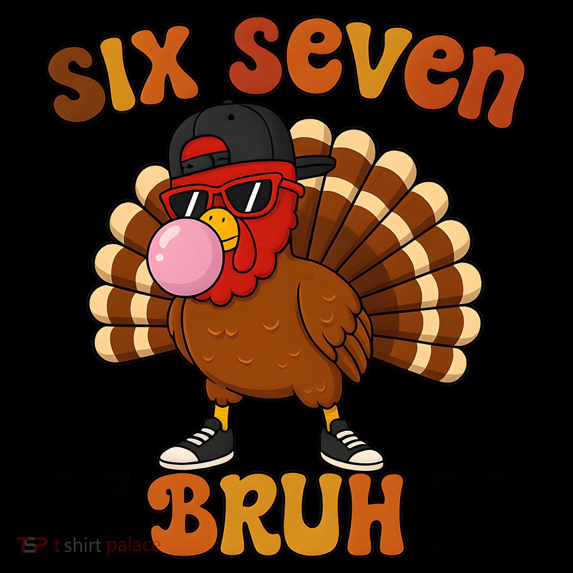 Six Seven Bruh 67 Funny Thanksgiving Turkey Meme Coffee Mug