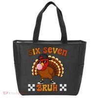 Six Seven Bruh 67 Funny Thanksgiving Turkey Meme Tote Bag thumb 0