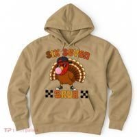 Six Seven Bruh 67 Funny Thanksgiving Turkey Meme Hoodie thumb 0