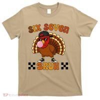 Six Seven Bruh 67 Funny Thanksgiving Turkey Meme T-Shirt thumb 0