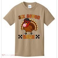 Six Seven Bruh 67 Funny Thanksgiving Turkey Meme Kids T-Shirt thumb 0