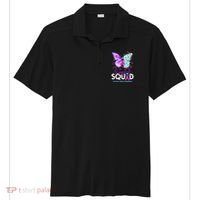 Support Squad Butterfly Teal Pink Ribbon Thyroid Cancer Sport-Tek Posi-UV Pro Polo thumb 0