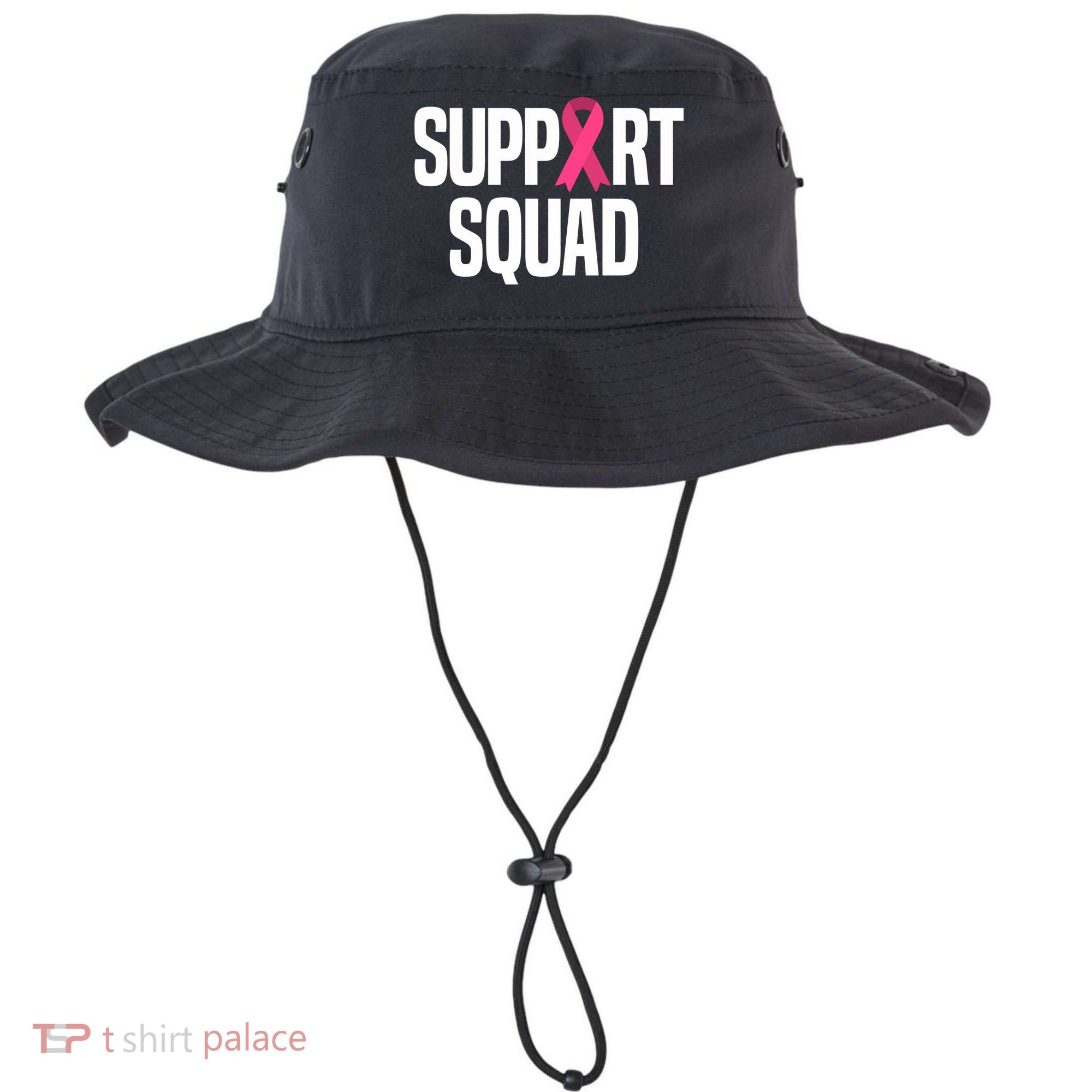 Support Squad Breast Cancer Awareness Ribbon Bucket Hat