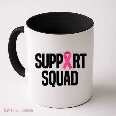 Support Squad Breast Cancer Awareness Ribbon Coffee Mug