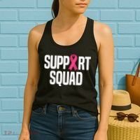 Support Squad Breast Cancer Awareness Ribbon Women's Tank Top thumb 2