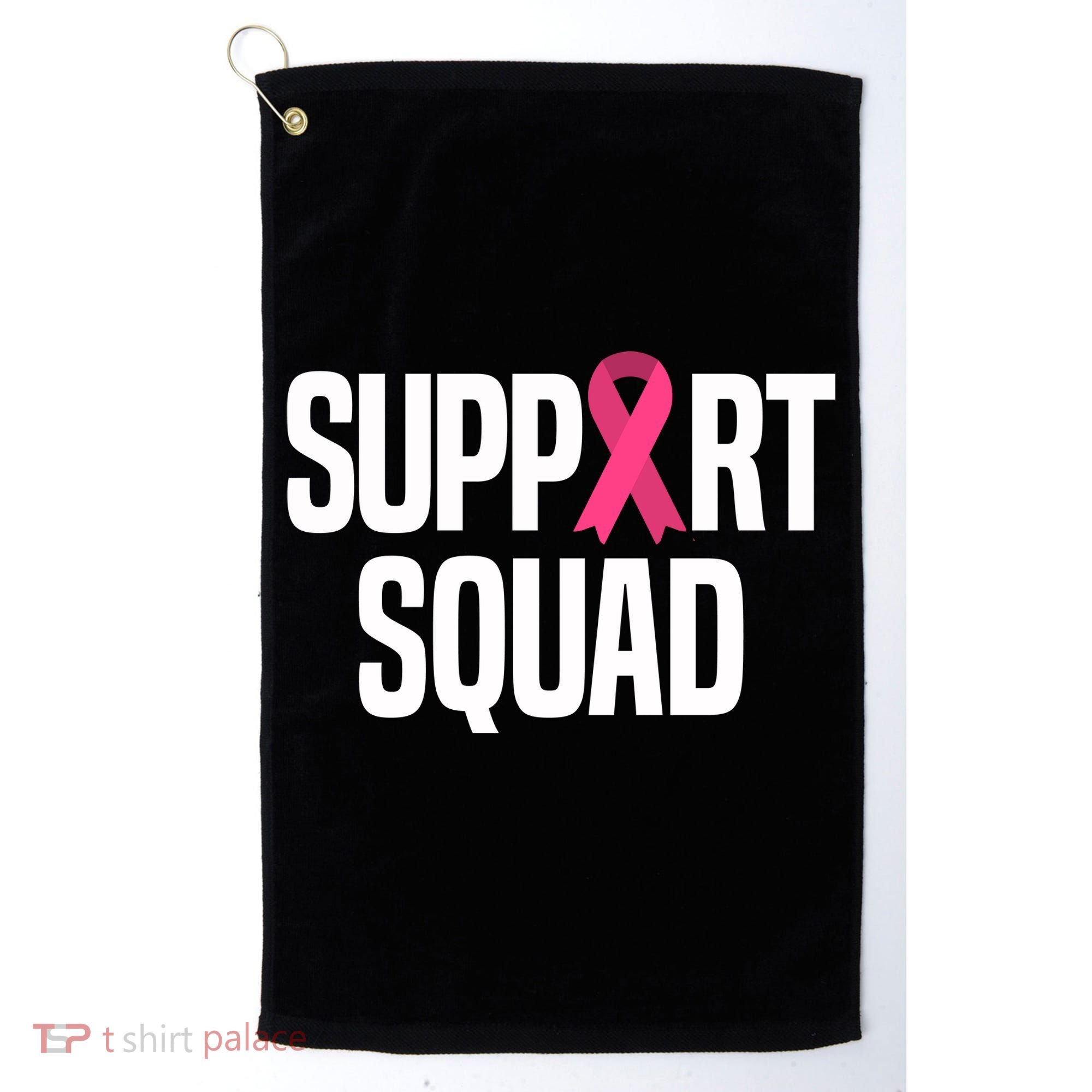 Support Squad Breast Cancer Awareness Ribbon Golf Towel