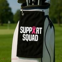Support Squad Breast Cancer Awareness Ribbon Golf Towel thumb 2