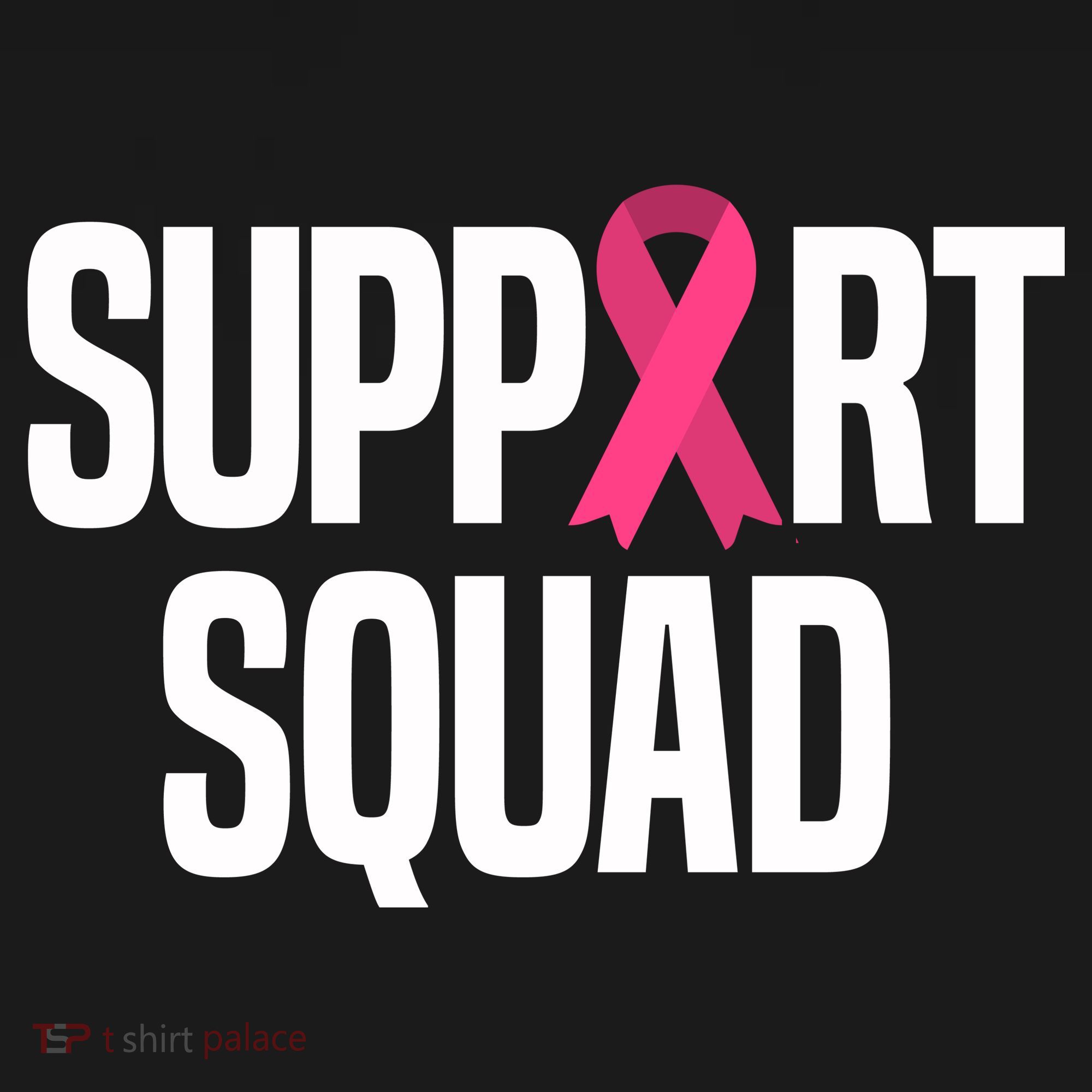 Support Squad Breast Cancer Awareness Ribbon Kids Sweatshirt