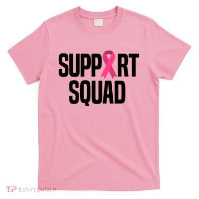 Support Squad Breast Cancer Awareness Ribbon T-Shirt