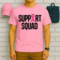 Support Squad Breast Cancer Awareness Ribbon T-Shirt thumb 6