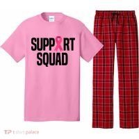 Support Squad Breast Cancer Awareness Ribbon Pajama Set thumb 0