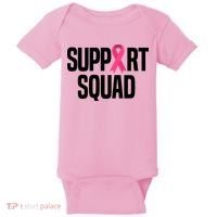 Support Squad Breast Cancer Awareness Ribbon Baby Bodysuit thumb 0