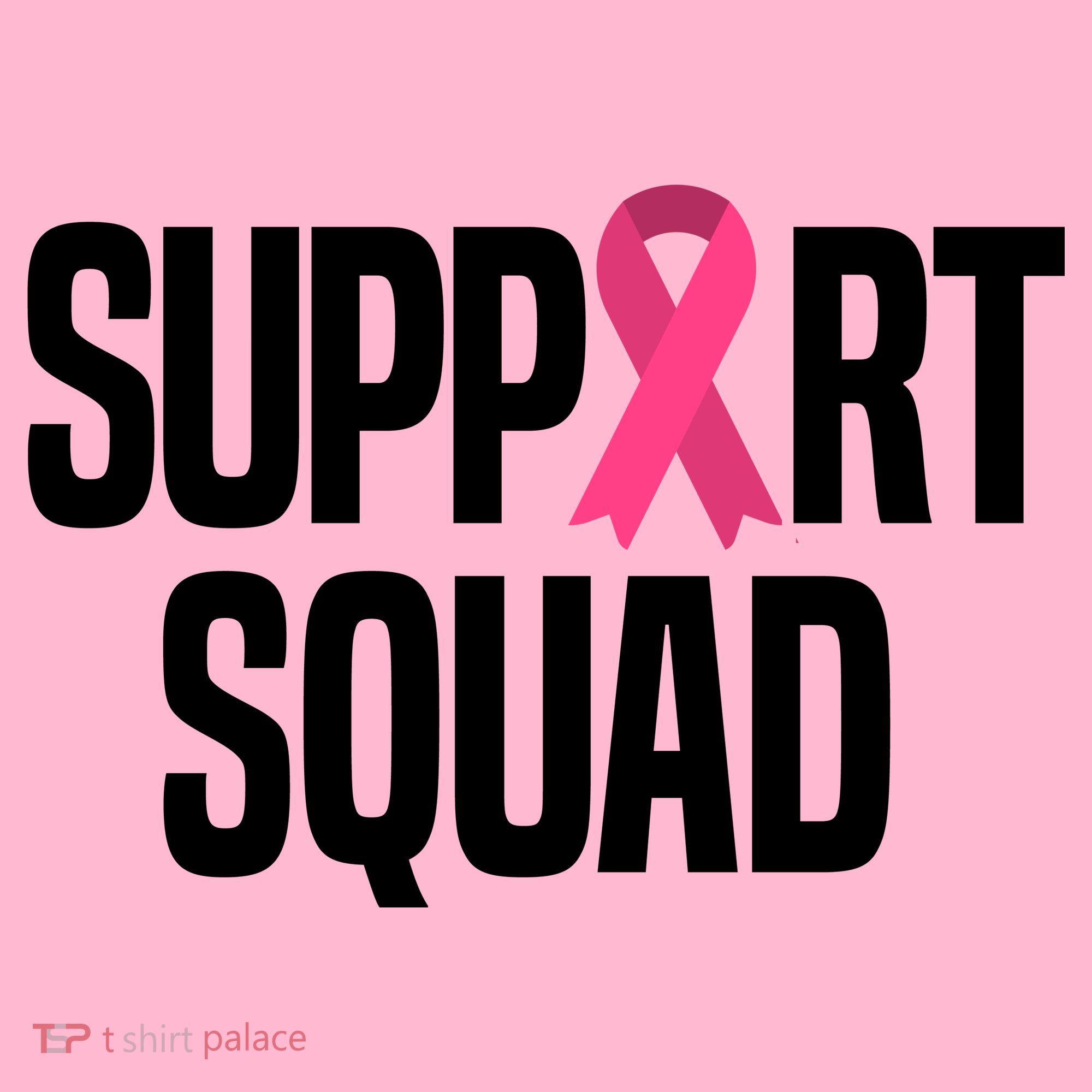 Support Squad Breast Cancer Awareness Ribbon Baby Bodysuit