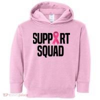 Support Squad Breast Cancer Awareness Ribbon Toddler Hoodie thumb 0