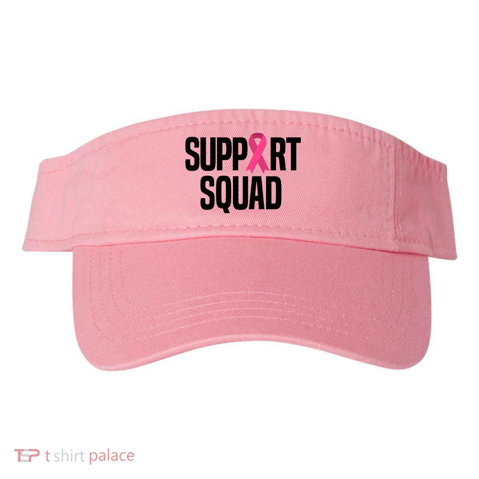 Support Squad Breast Cancer Awareness Ribbon Visor