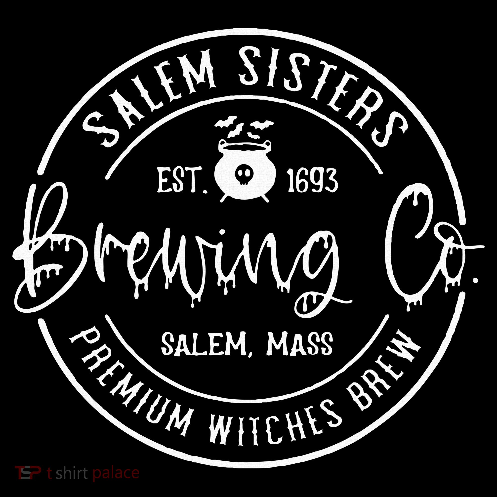 Salem Sisters Brewing Co Witch Brew Company Funny Witch Hall Women's Hoodie