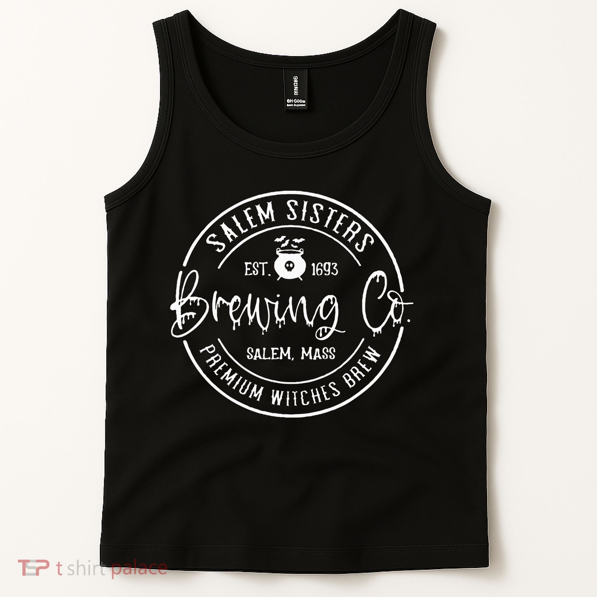 Salem Sisters Brewing Co Witch Brew Company Funny Witch Hall Tank Top