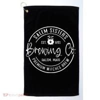 Salem Sisters Brewing Co Witch Brew Company Funny Witch Hall Golf Towel thumb 0