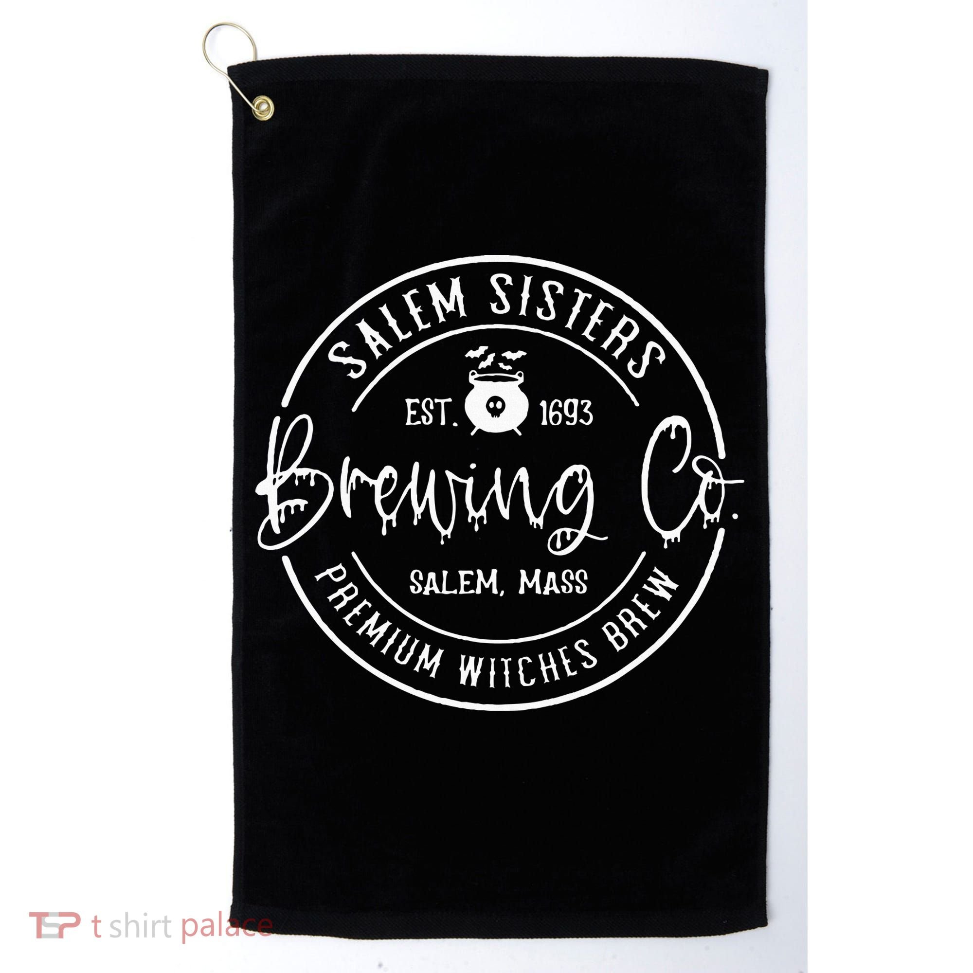 Salem Sisters Brewing Co Witch Brew Company Funny Witch Hall Golf Towel