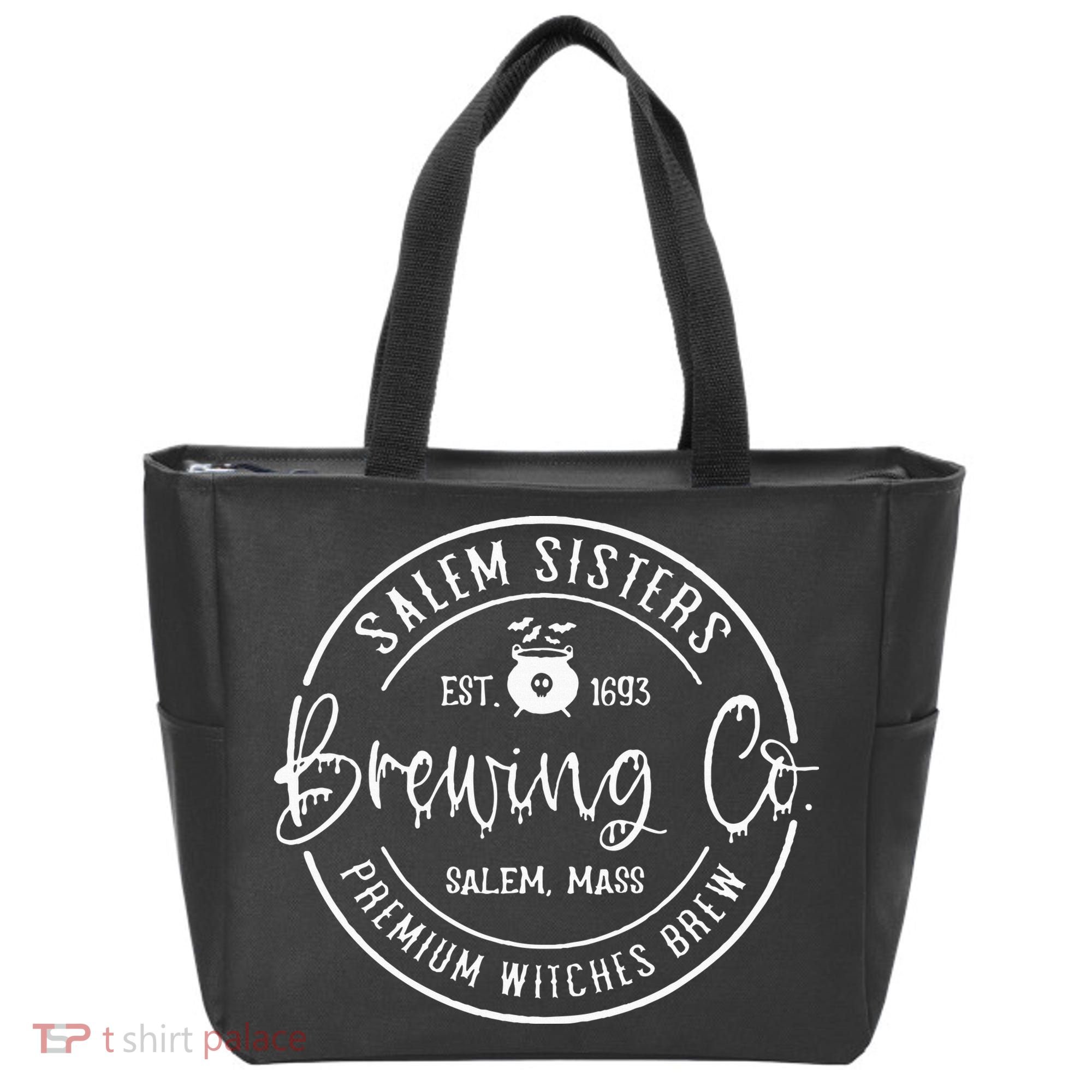 Salem Sisters Brewing Co Witch Brew Company Funny Witch Hall Tote Bag