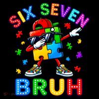 Six Seven Bruh Autism Apron thumb 3