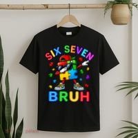 Six Seven Bruh Autism T-Shirt thumb 2