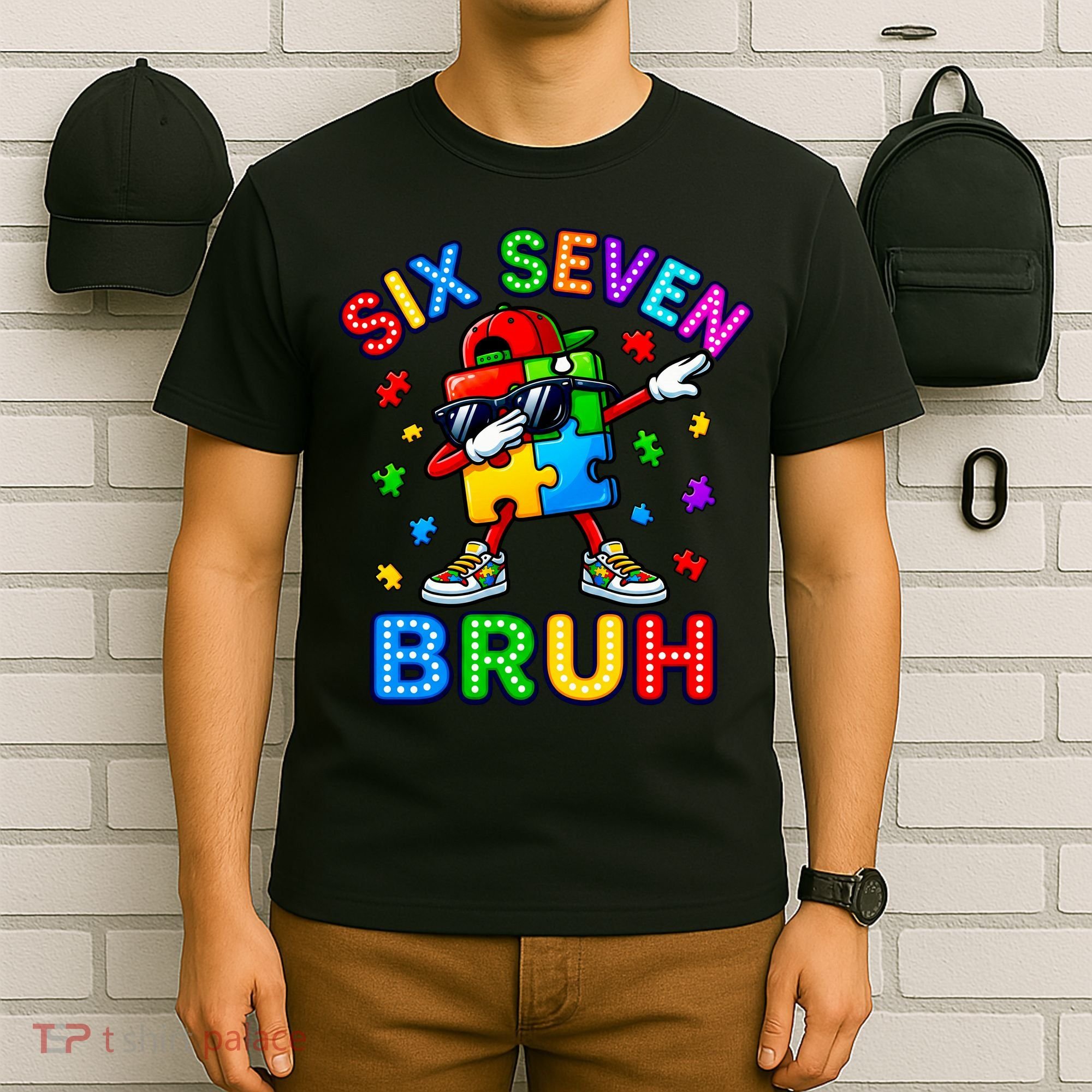 Six Seven Bruh Autism T-Shirt