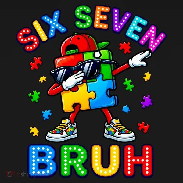 Six Seven Bruh Autism Bucket Hat