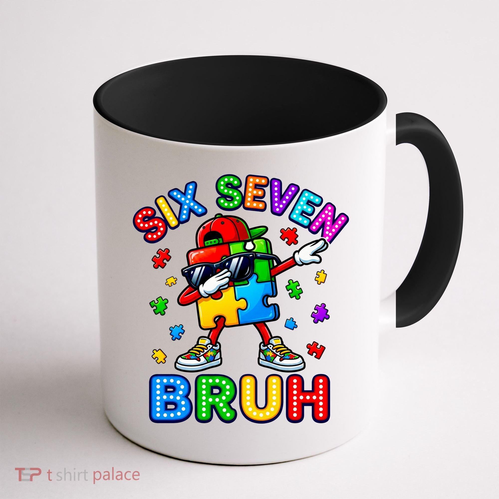 Six Seven Bruh Autism Coffee Mug