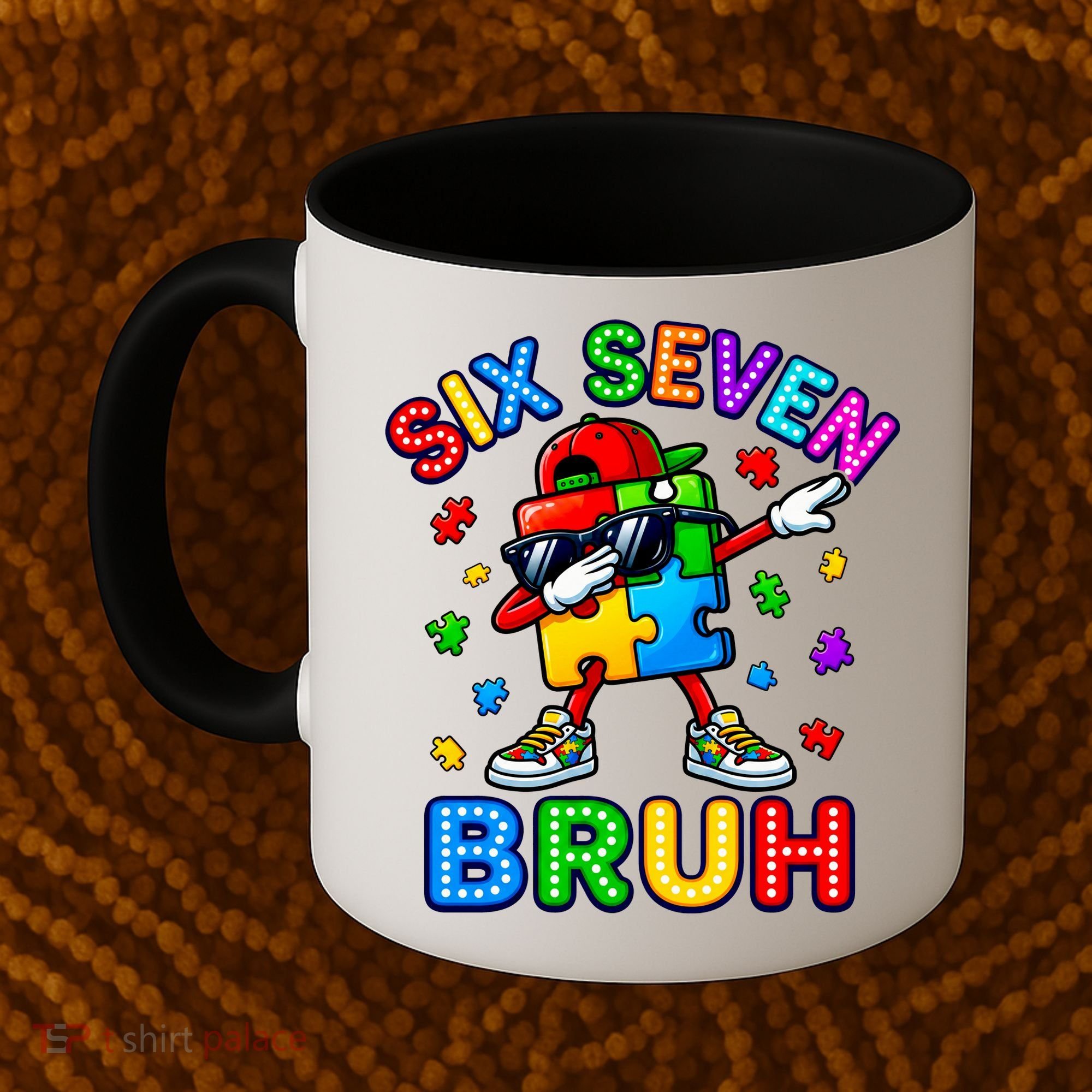 Six Seven Bruh Autism Coffee Mug