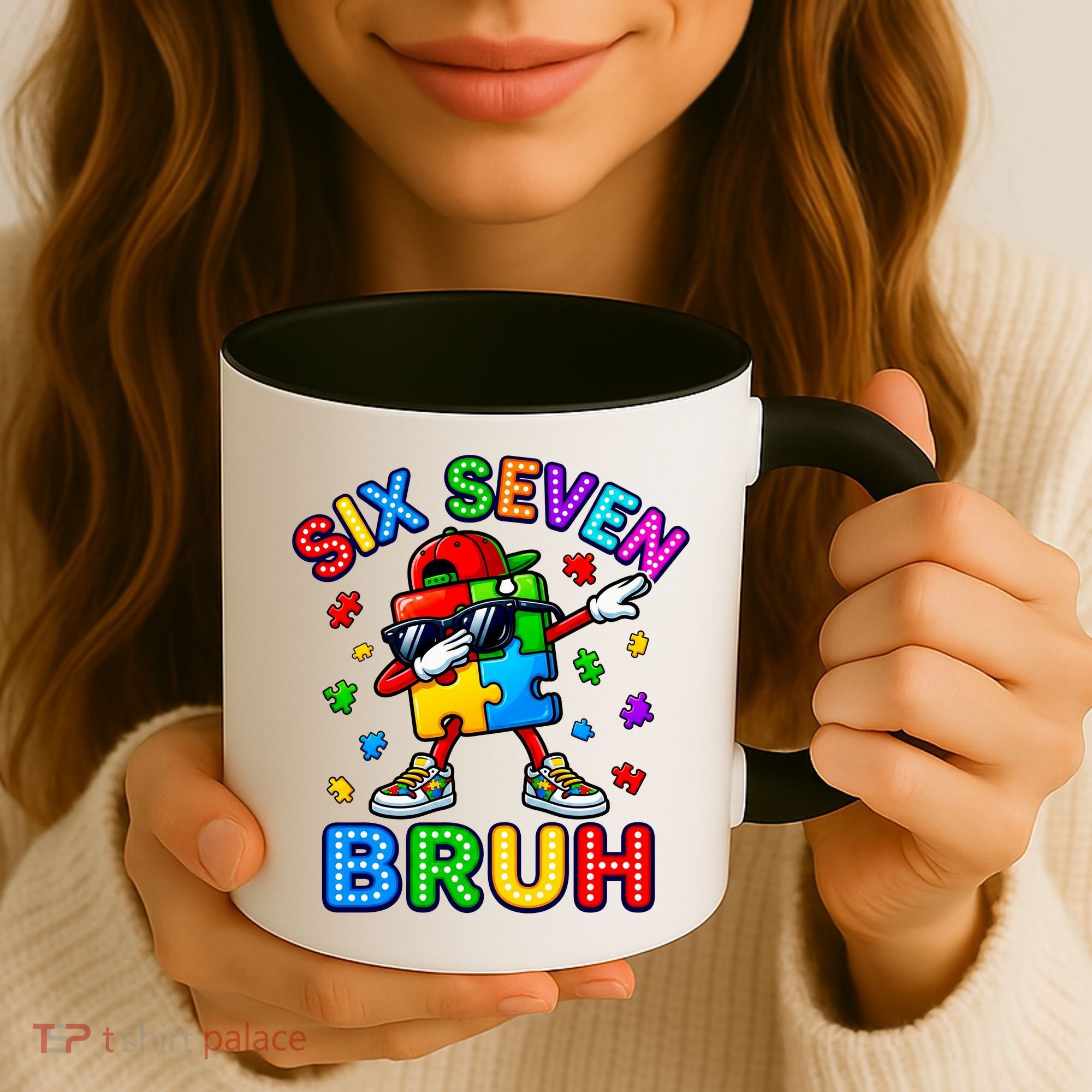 Six Seven Bruh Autism Coffee Mug