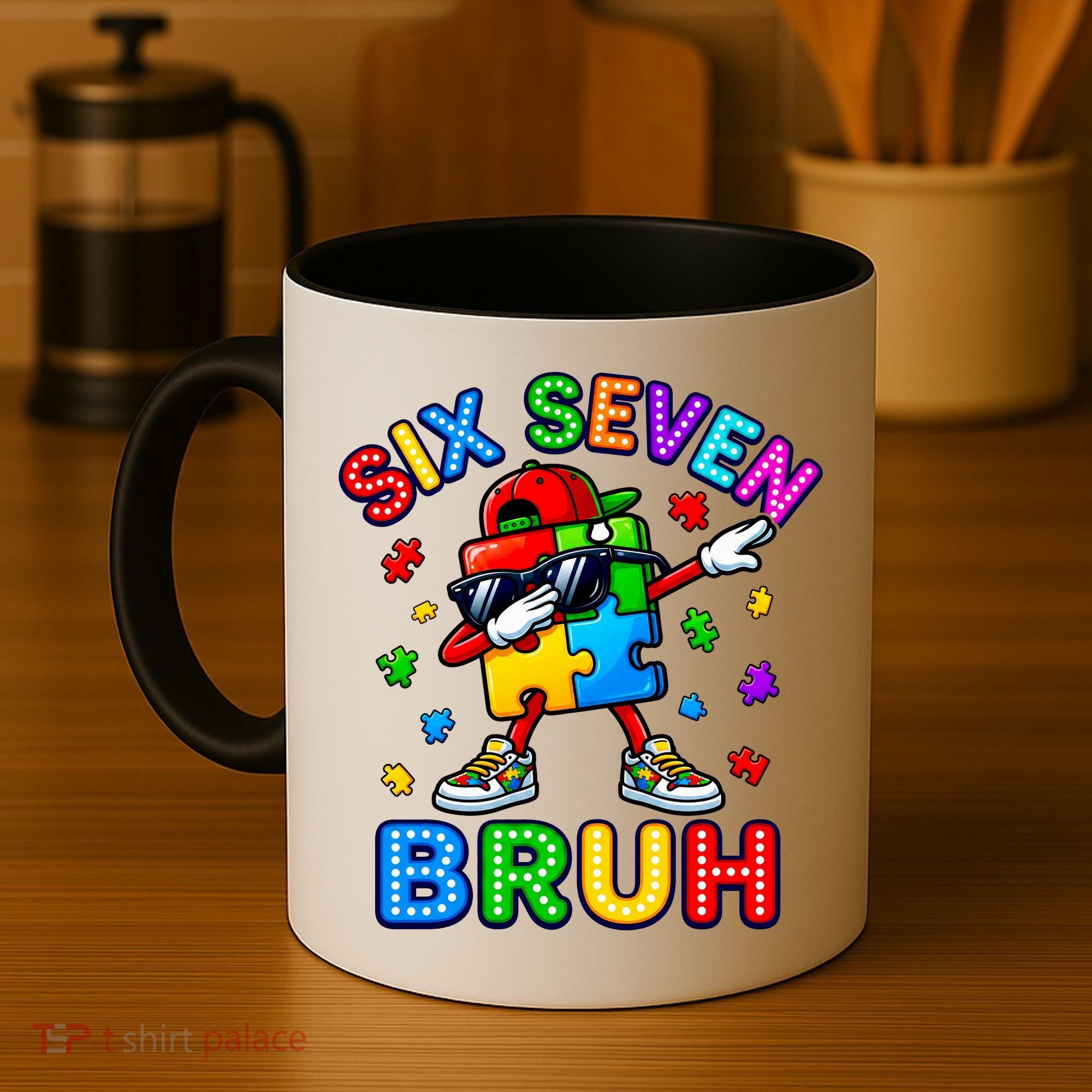 Six Seven Bruh Autism Coffee Mug